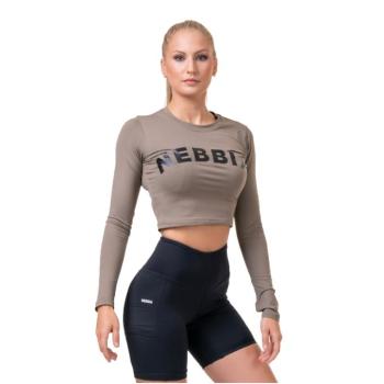 Női hosszú ujjú crop top Nebbia Sporty Hero 585  Mocha  XS kép