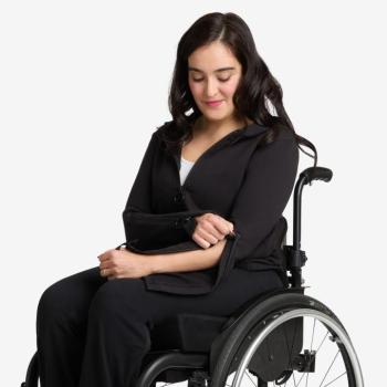 Női melegítőfelső, cipzáros, könnyen felvehető Decathlon kép