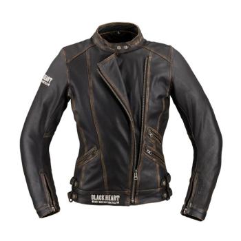 Női motoros bőrkabát W-TEC Black Heart Lizza  vintage barna  3XL kép