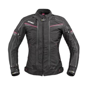 Női motoros kabát W-TEC Progair Lady  fekete-rózsaszín  3XL kép