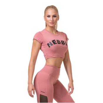 Női rövid ujjú crop top Nebbia Sporty Hero 584  Old Rose  M kép