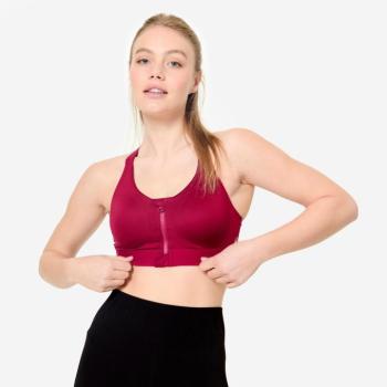 Női sportmelltartó, erős tartású, cipzáros Domyos kép
