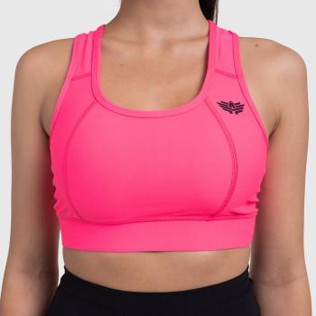 Női sportmelltartó - Iron Aesthetics, NEON PINK kép