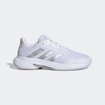 Női teniszcipő Courtjam Control, bármilyen pályaborításra, fehér Adidas kép