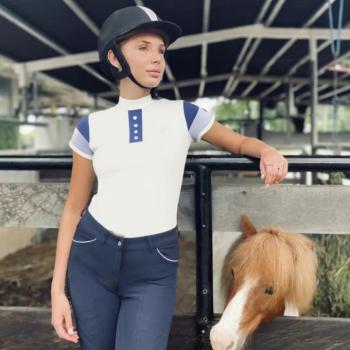 Női versenying rugalmas anyagból, kontrasztos színekkel - "DYNAMIC" Equestrian College kép