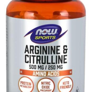 NOW Foods Arginine & Citrulline kép