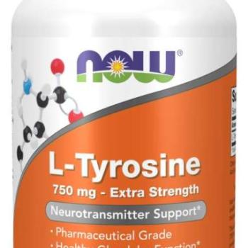 NOW Foods L-tirozin 750 mg Extra Strength kép
