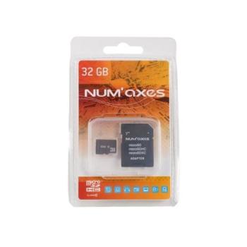 NUM´AXES 32GB Micro SDHC Class 10 memóriakártya adapterrel kép