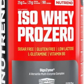 Nutrend ISO Whey Prozero, 2250 g, jahodový cheesecake kép