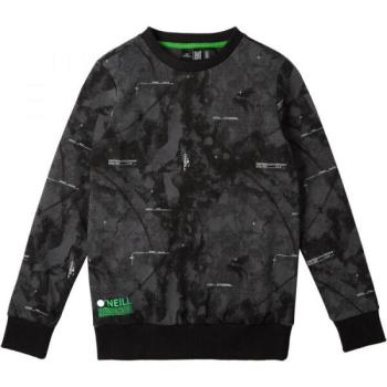 O'Neill HYBRID CREW SWEATSHIRT AOP Fiú pulóver, sötétszürke, méret kép