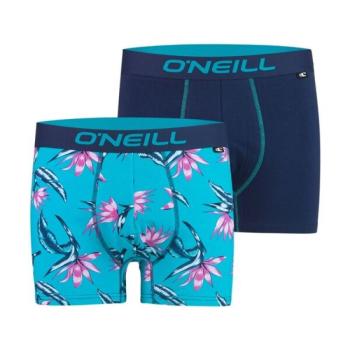 O'Neill MEN BOXER FLORAL TEAL&PLAIN 2PACK Férfi boxeralsó, kék, méret kép