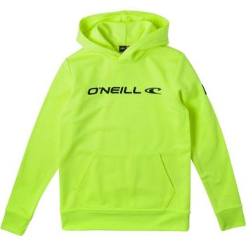 O'Neill RUTILE HOODED FLEECE Fiú pulóver, fényvisszaverő neon, méret kép