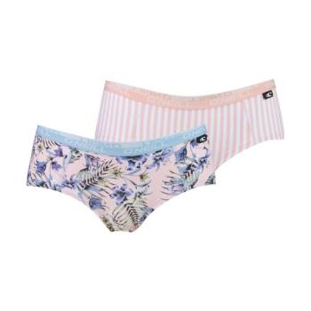 O'Neill WOMEN HIPSTER FLORAL PINK&UNI 2PACK Női alsónemű, mix, méret kép