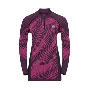 Odlo BL TOP HALF ZIP BLACKCOMB ECO W Női funkcionális felső, rózsaszín, méret kép