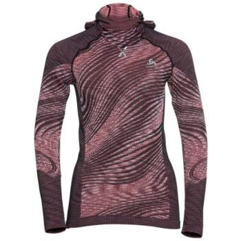 Odlo BL TOP WITH FACEMASK L/S BLACKCOMB ECO Funkcionális felső integrált maszkkal, lazac, méret kép