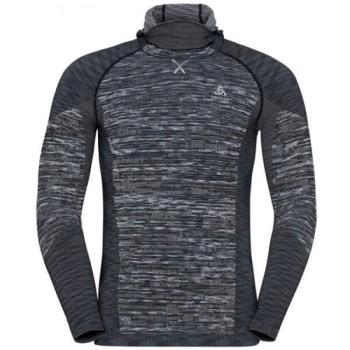 Odlo BL TOP WITH FACEMASK L/S BLACKCOMB ECO Funkcionális felső integrált maszkkal, sötétszürke, méret kép