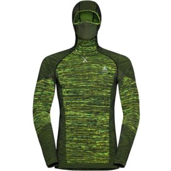 Odlo BL TOP WITH FACEMASK L/S BLACKCOMB ECO Funkcionális felső integrált maszkkal, zöld, méret kép