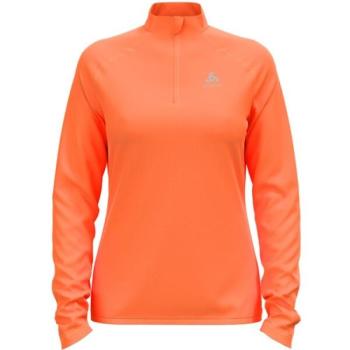 Odlo MIDLAYER 1/2 ZIP CARVE LIGHT Női funkcionális pulóver, narancssárga, méret kép