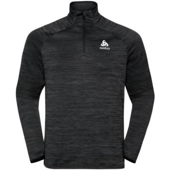 Odlo MIDLAYER 1/2 ZIP RUN EASY WARM Pulóver rövid cipzárral, fekete, méret kép