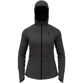 Odlo W ASCENT PW 220 MID LAYER HOODY Női cipzáras felső, sötétszürke, méret kép