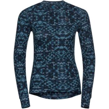 Odlo W BL TOP ACTIVEWARM ECO GRAPHIC Női funkcionális felső, kék, méret kép