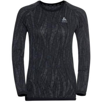 Odlo W BLACKCOMB LIGHT ECO BI TOP CREW NECK L/S Női funkcionális felső, fekete, méret kép