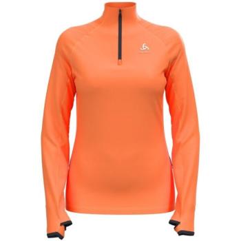 Odlo W MID LAYER 1/2 ZIP AXALP CERAMIWARM Női funkcionális középső réteg, narancssárga, méret kép