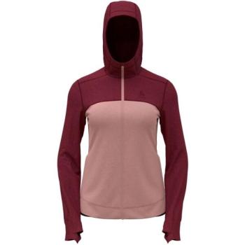 Odlo W PERFORMANCE WOOL X-WARM HOODY Női felső, lazac, méret kép