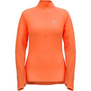 Odlo W ZEROWEIGHT MID LAYER 1/2 ZIP Női pulóver, narancssárga, méret kép