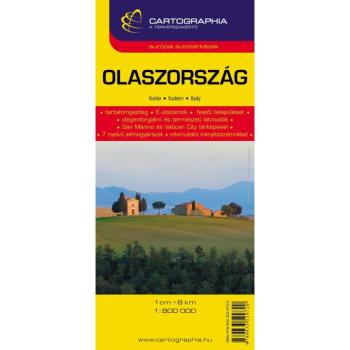 Olaszország autótérkép Cartographia kép