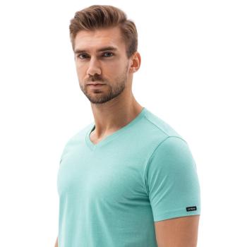 OMBRE-T-shirt SS-S1369-V15-TURQUOISE Kék L kép