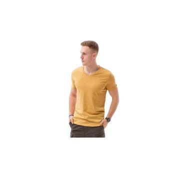 OMBRE-T-shirt SS-S1369-V19-MUSTARD/MELANGE Sárga L kép