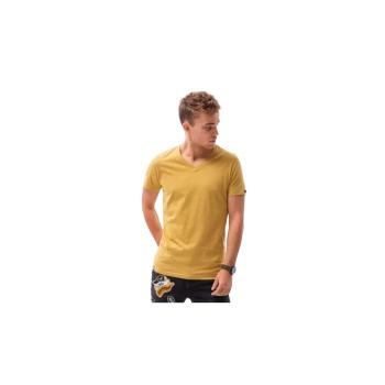 OMBRE-T-shirt SS-S1369-V8-MUSTARD Sárga L kép