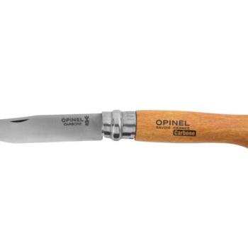 Opinel 8 carbon kés bükkfa nyéllel kép