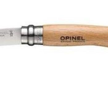 OPINEL VRI N°08 Inox bükkfa fogantyú + bőr zsinór kép