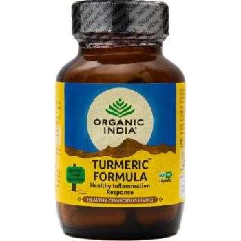 Organic India Kurkuma Formula- gyulladás, ízületek, antioxidáns kapszula 60 db kép