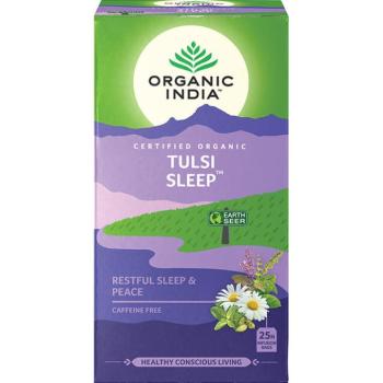 Organic India Tulsi Sleep adagolt tea alvás, relaxáció, stressz 25 tasak (25 x 1,8 g) kép