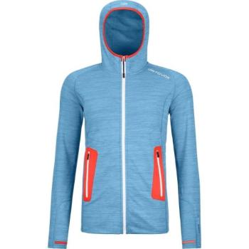 ORTOVOX FLEECE LIGHT HOODY W Női pulóver, világoskék, méret kép