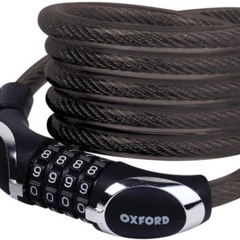 OXFORD zár COMBI12, (hossza 1,8 m, kábelátmérő 12 mm, füstszínű) kép