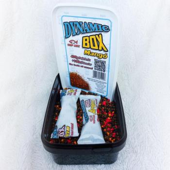 Pellet box, mangó, 400g+100ml booster Top Mix kép