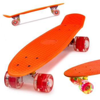 Penny Board gördeszka gyerekeknek gumikerekekkel, LED világítássa... kép