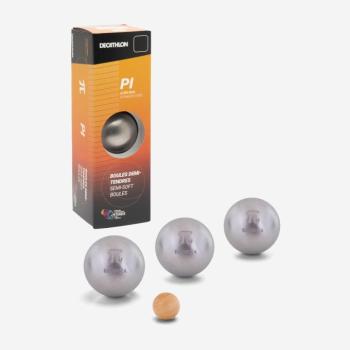 Pétanque golyó versenyre PI, rozsdamentes acél, félpuha, 3 db Decathlon kép