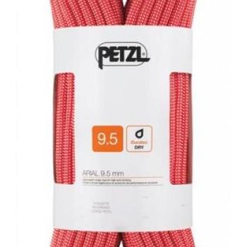 Petzl ARIAL 9,5 mm, piros kötél 60m kép