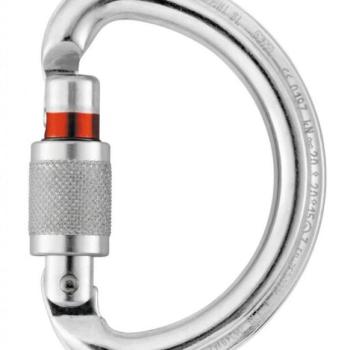 Petzl OMNI SCREW LOCK többirányú karabiner biztonsági zárrendszerrel kép