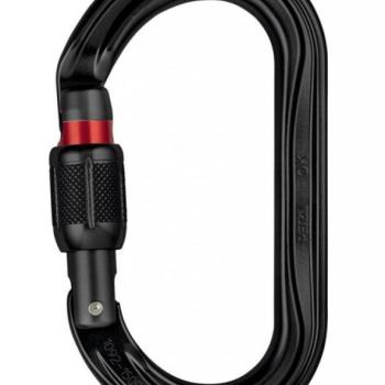 Petzl SCREW LOCK ovális karabiner csavarzárral - fekete kép