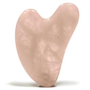 Phoenix Import Phoenix Gua Sha masszázskő 8 cm - féldrágakövek Anyag: Rózsakvarc kép