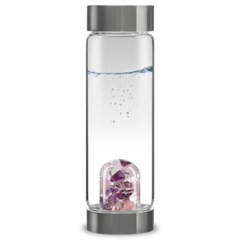 Phoenix Import Vita Juwel Via Gem Watter Bottle üvegpalack féldrágakővel 500 ml Típus: Wellness Ametiszt kép