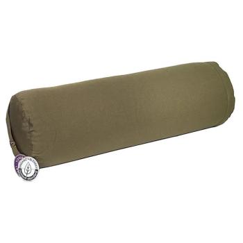 Phoenix Import Yogi & Yogini Bolster jógahenger ECO hajdina 100% bio pamut 60 x 16 cm Szín: Zöld (olajbogyó) kép