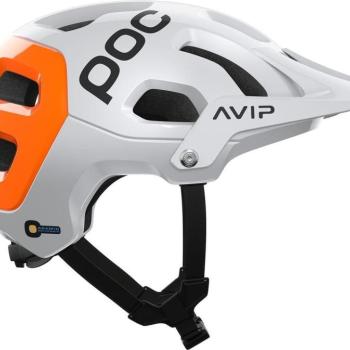 POC Tectal Race MIPS NFC Sisak Hydrogen White/Fluorescent Orange AVIP SML kép