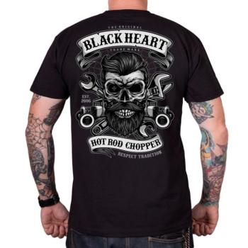 Póló BLACK HEART Respect Tradition  M  fekete kép